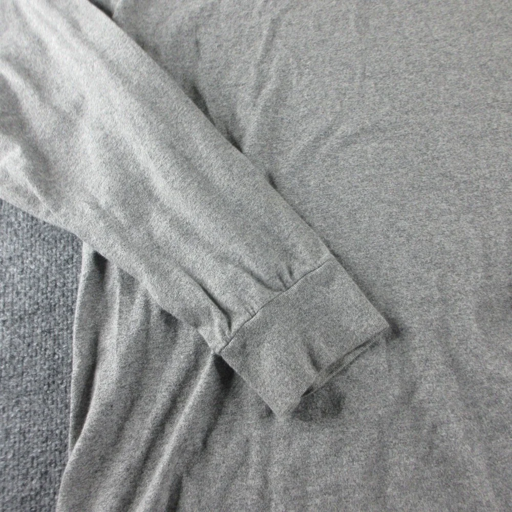 Polo Ralph Lauren Shirt Mens L Gray Long Sleeve Pony Logo Crewneck Tee Casual